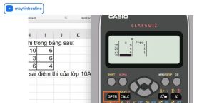bấm phương sai trên casio 580