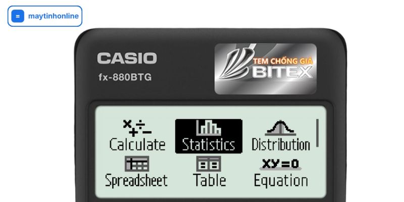 cách bấm phương sai trên máy tính casio 880