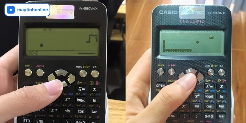 Trò rắn săn mồi trên máy tính casio 580