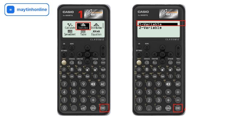 cách tính phương sai trên máy tính casio 880