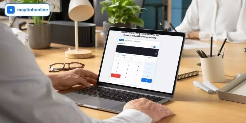 Cách dùng bộ nhớ M+, M−, MR, MC trên máy tính online