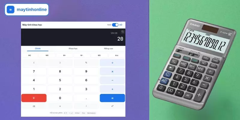 So sánh nhanh máy tính online và máy cầm tay